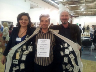 Anya Stonelake, Iskander, Alexander Petrelli OVERCOAT Gallery on September 18, 2012 at Art-Moscow Fair Anya Stonelake, Iskander, ...